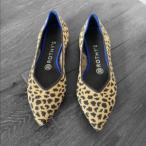 Rothy’s The Point Leopard Print Flats